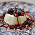 Panna cotta mangue fruit de la passion