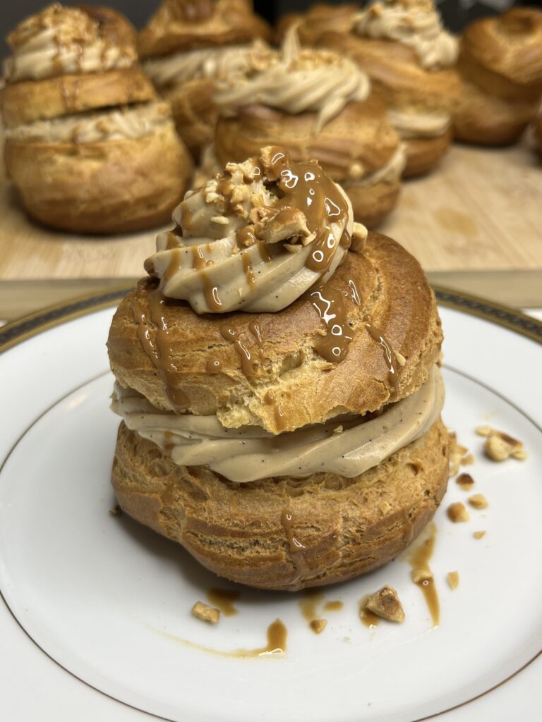 Zeppole à la crème de noisette