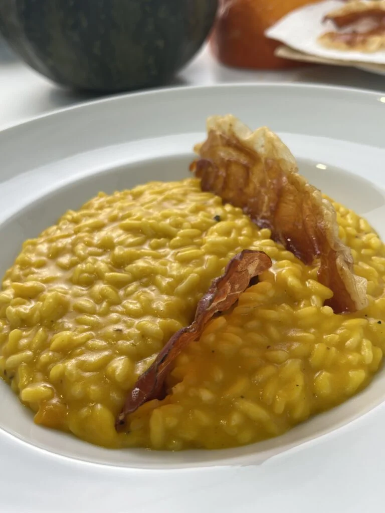 risotto-courge-chips-de-speck