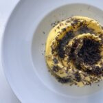 Œuf parfait, crème de pecorino, guanciale et truffe noire