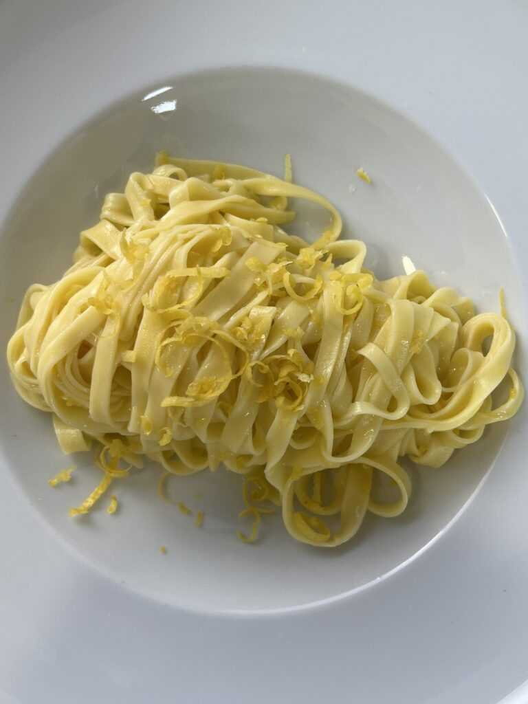Pâtes au citron