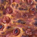 Pizza margherita in teglia