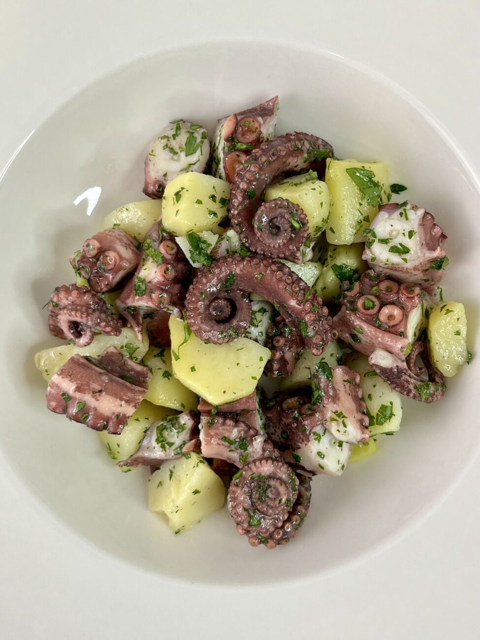 Salade de poulpe aux pommes de terre